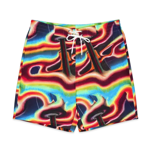 Afterdark Rainbow on a Men's Board Shorts