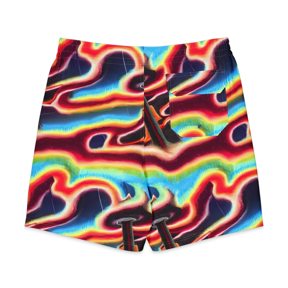 Afterdark Rainbow on Men's Board Shorts — Back