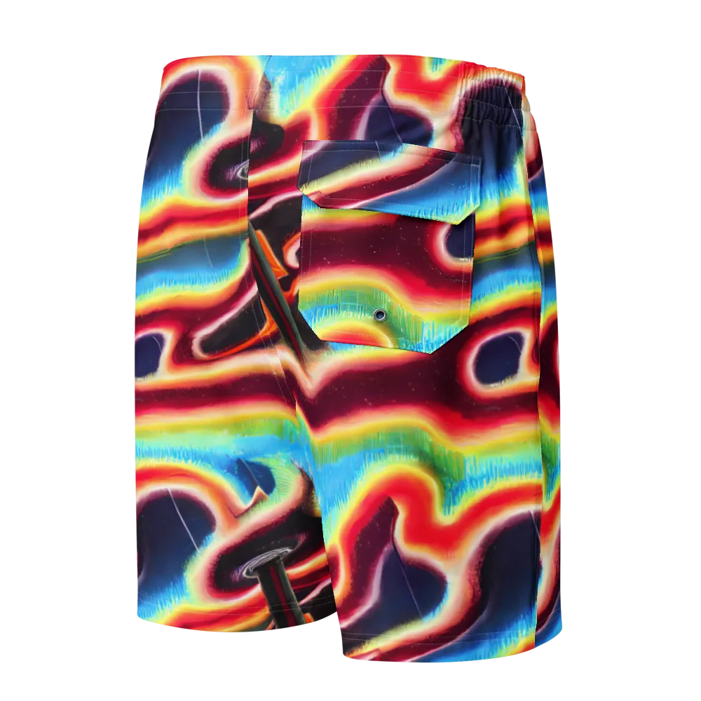 Afterdark Rainbow on Men's Board Shorts — Back