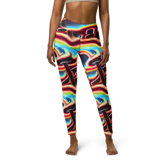 Afterdark Rainbow on a Yoga Leggings