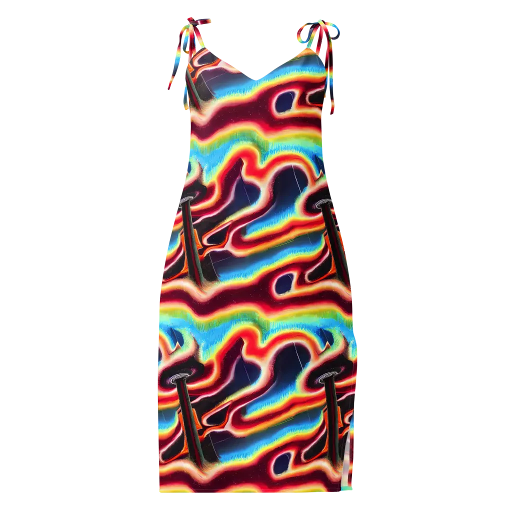 Afterdark Rainbow on Slip Dress — Front