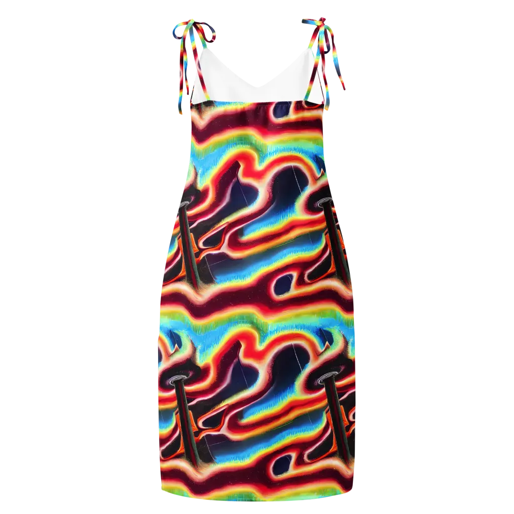 Afterdark Rainbow on Slip Dress — Back