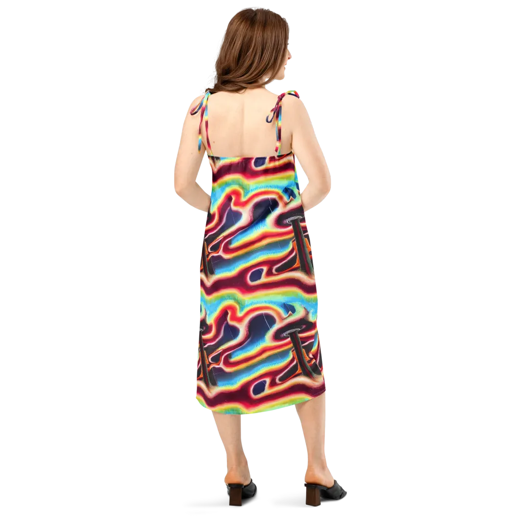 Afterdark Rainbow on Slip Dress — Back
