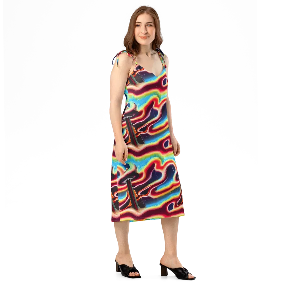 Afterdark Rainbow on Slip Dress — Right Front