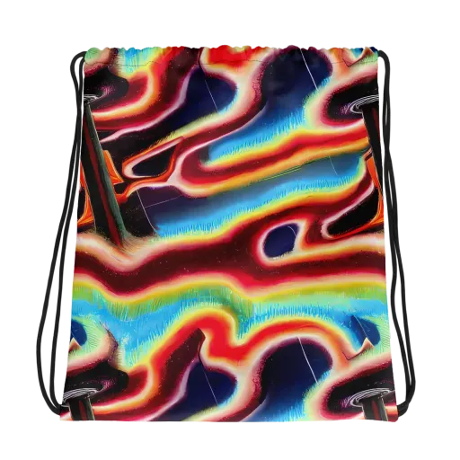 Afterdark Rainbow on a Drawstring Bag