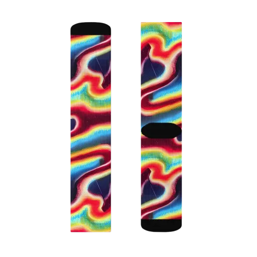 Afterdark Rainbow on a Socks