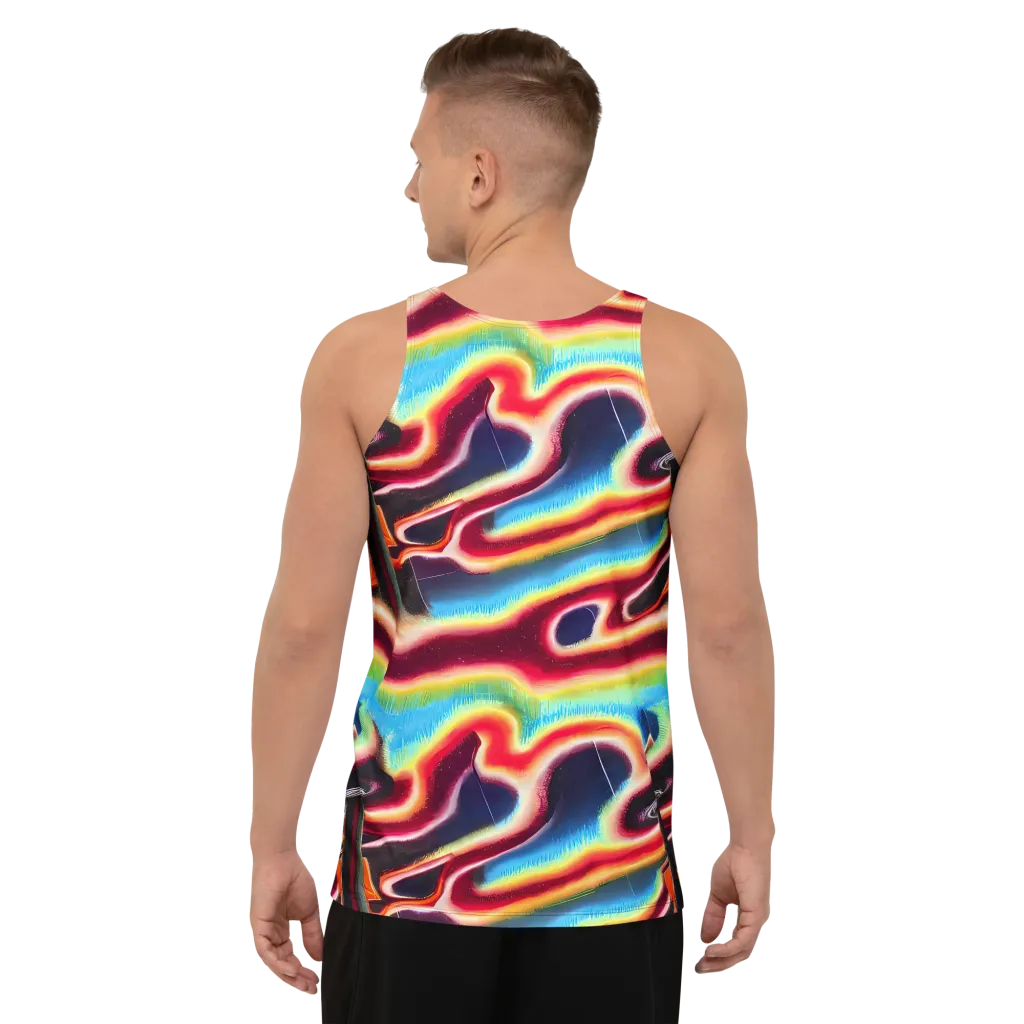 Afterdark Rainbow on Men's Tank Top — Back