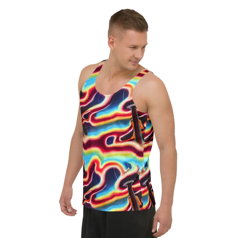 Afterdark Rainbow on Men's Tank Top — Left Front