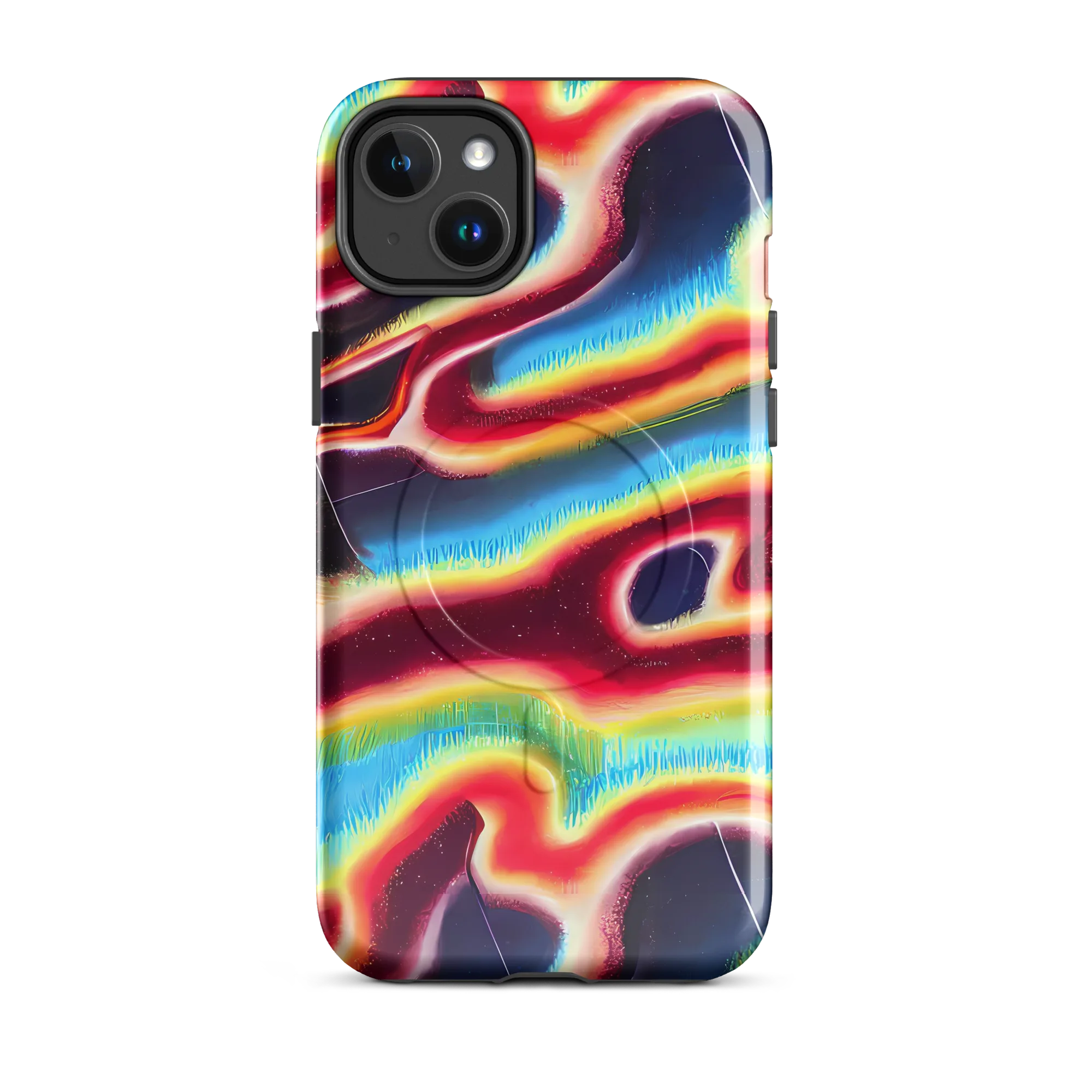 Afterdark Rainbow on MagSafe Tough Case for iPhone® — Front