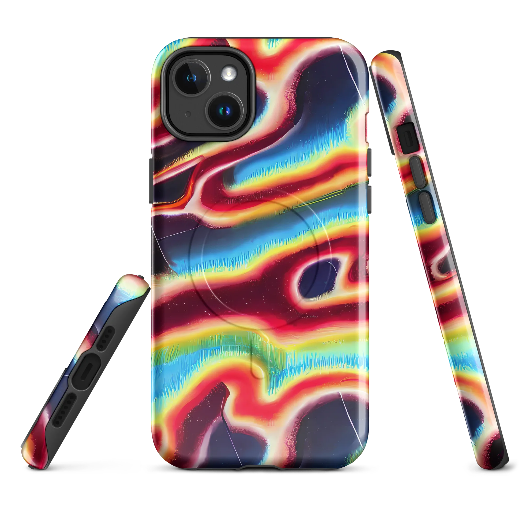 Afterdark Rainbow on MagSafe Tough Case for iPhone® — Front