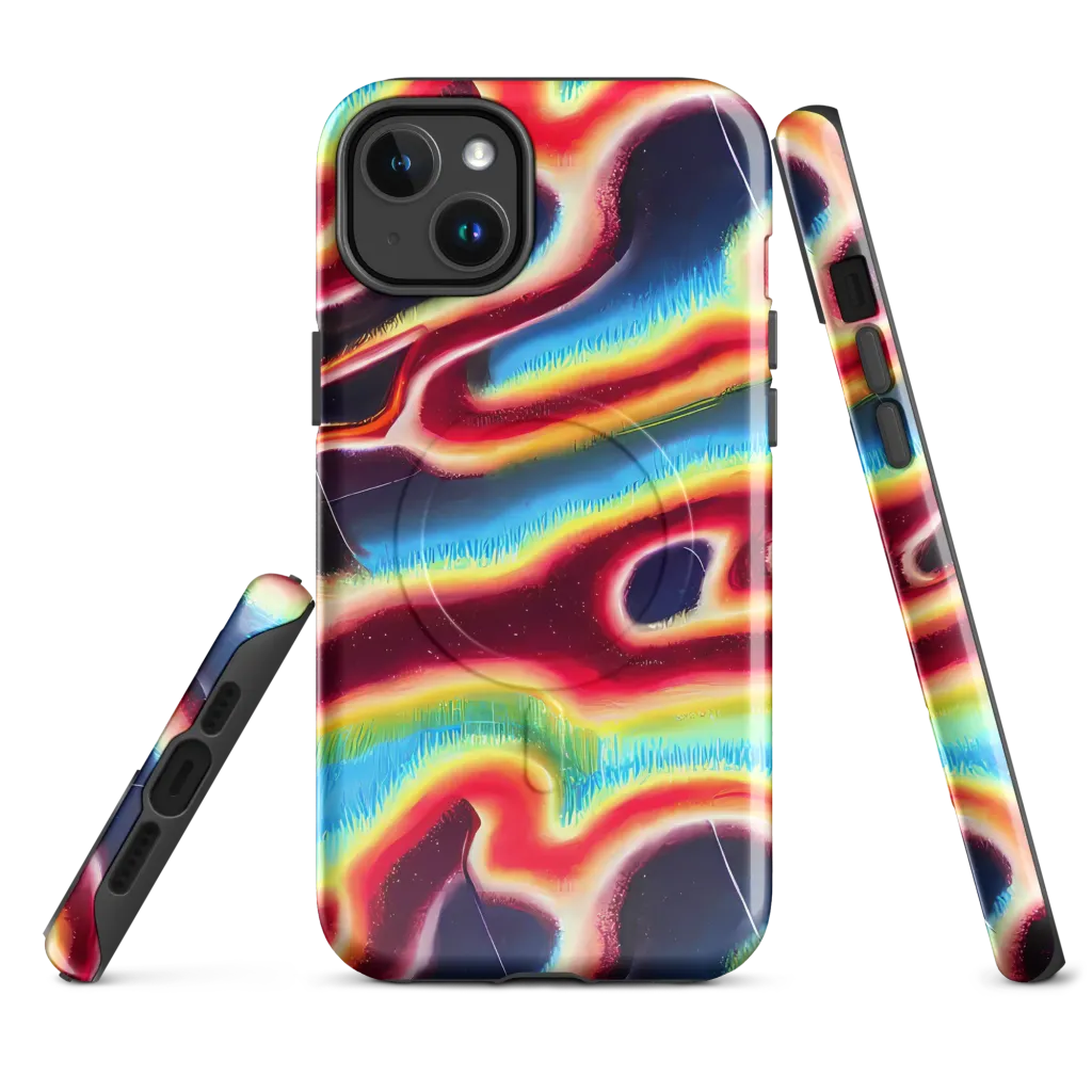 Afterdark Rainbow on MagSafe Tough Case for iPhone® — Front