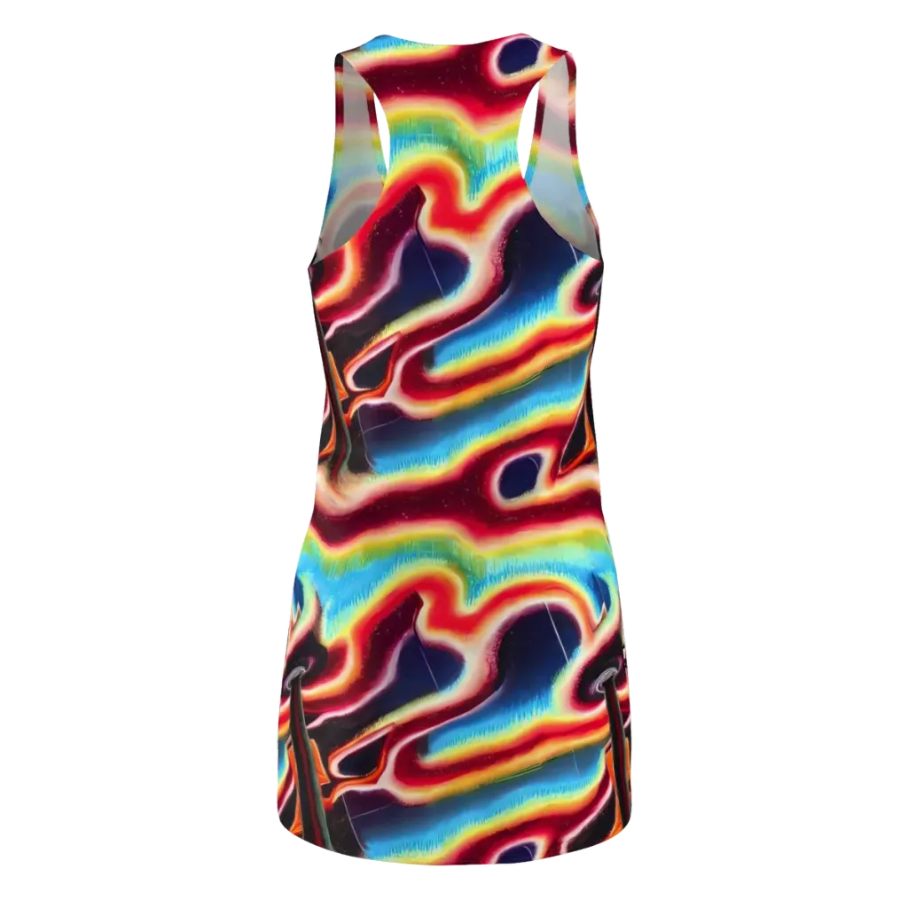 Afterdark Rainbow on Racerback Dress — Back