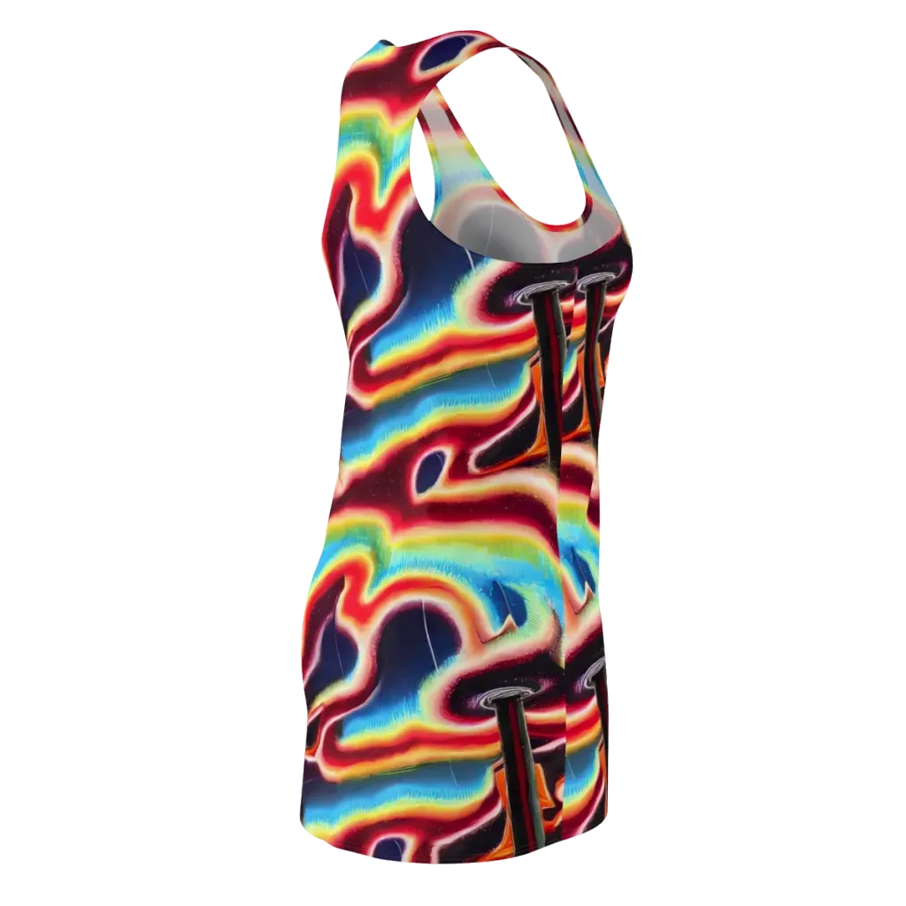 Afterdark Rainbow on Racerback Dress — Back Side