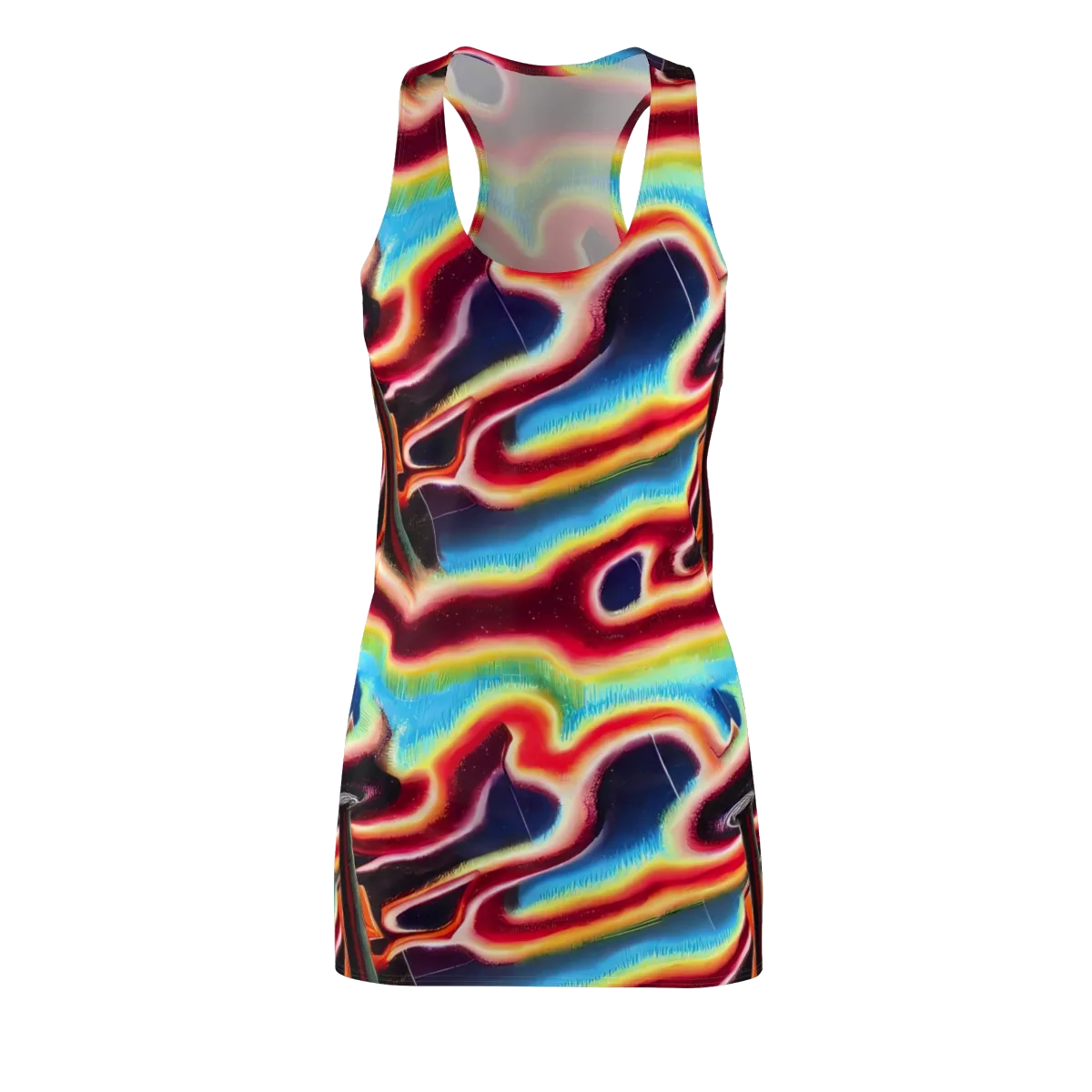 Afterdark Rainbow on Racerback Dress — Front