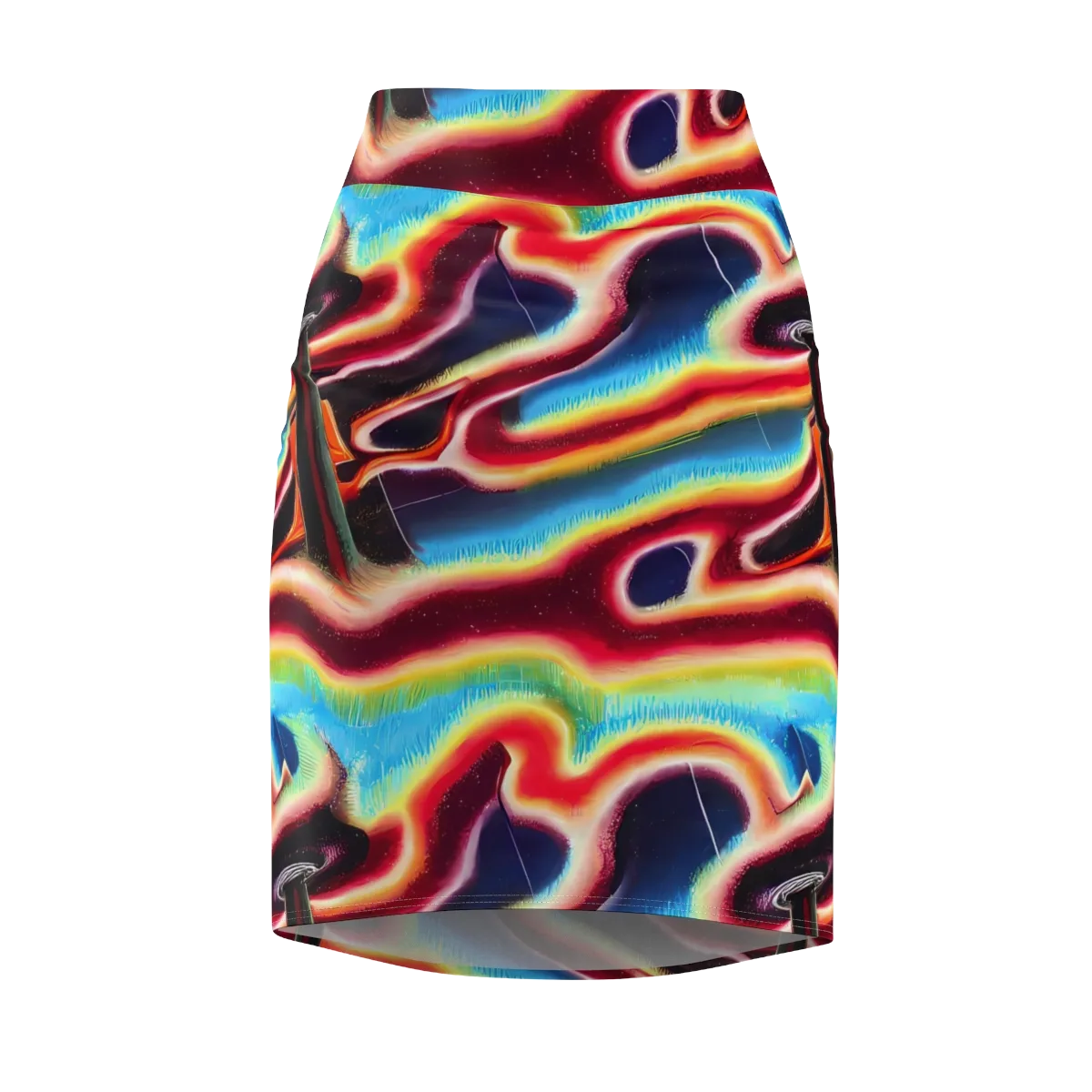 Afterdark Rainbow on Pencil Skirt — Front