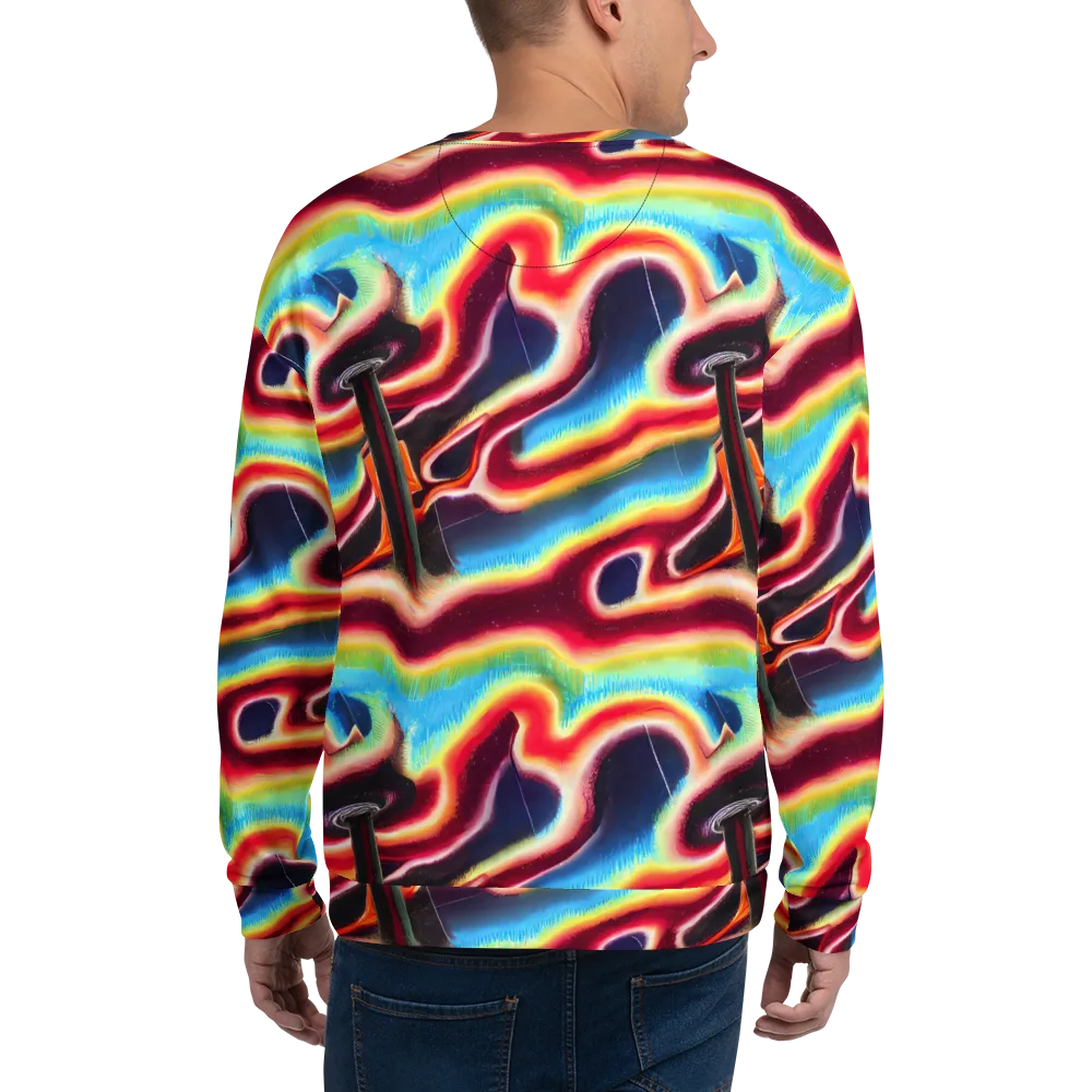 Afterdark Rainbow on Sweatshirt — Back