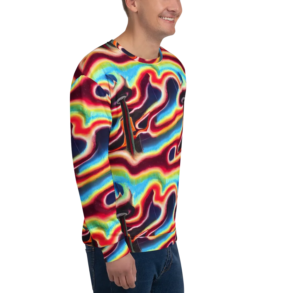 Afterdark Rainbow on Sweatshirt — Right Front