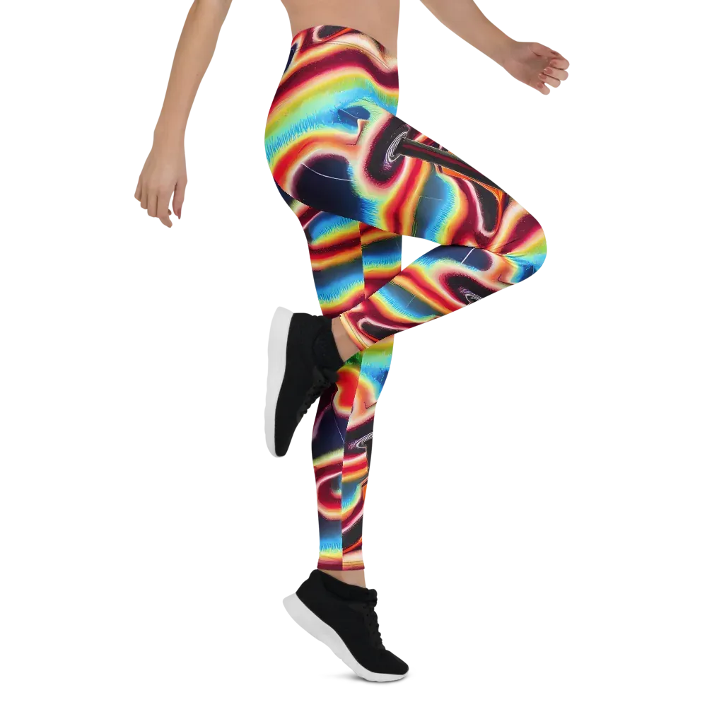 Afterdark Rainbow on Leggings — Right