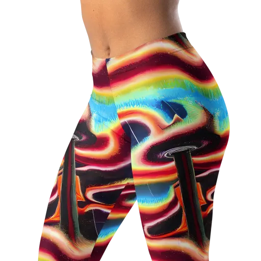 Afterdark Rainbow on a Leggings