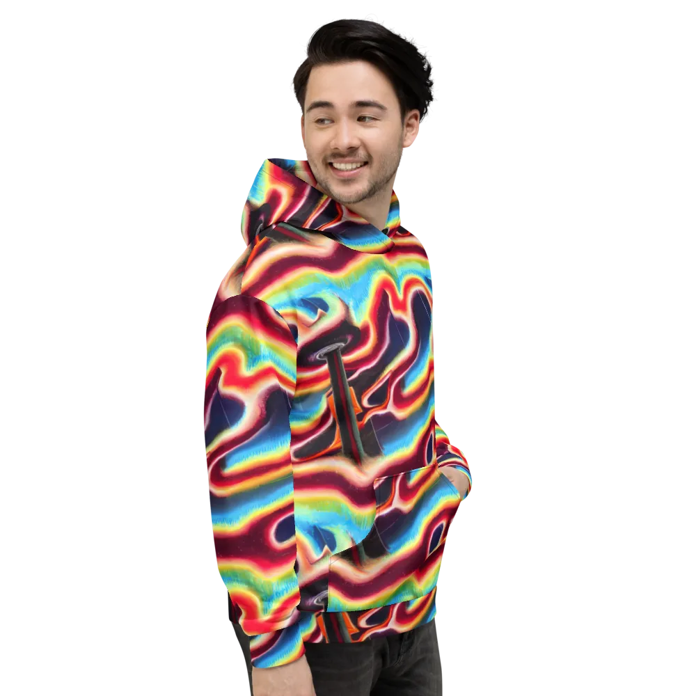 Afterdark Rainbow on Hoodie — Right