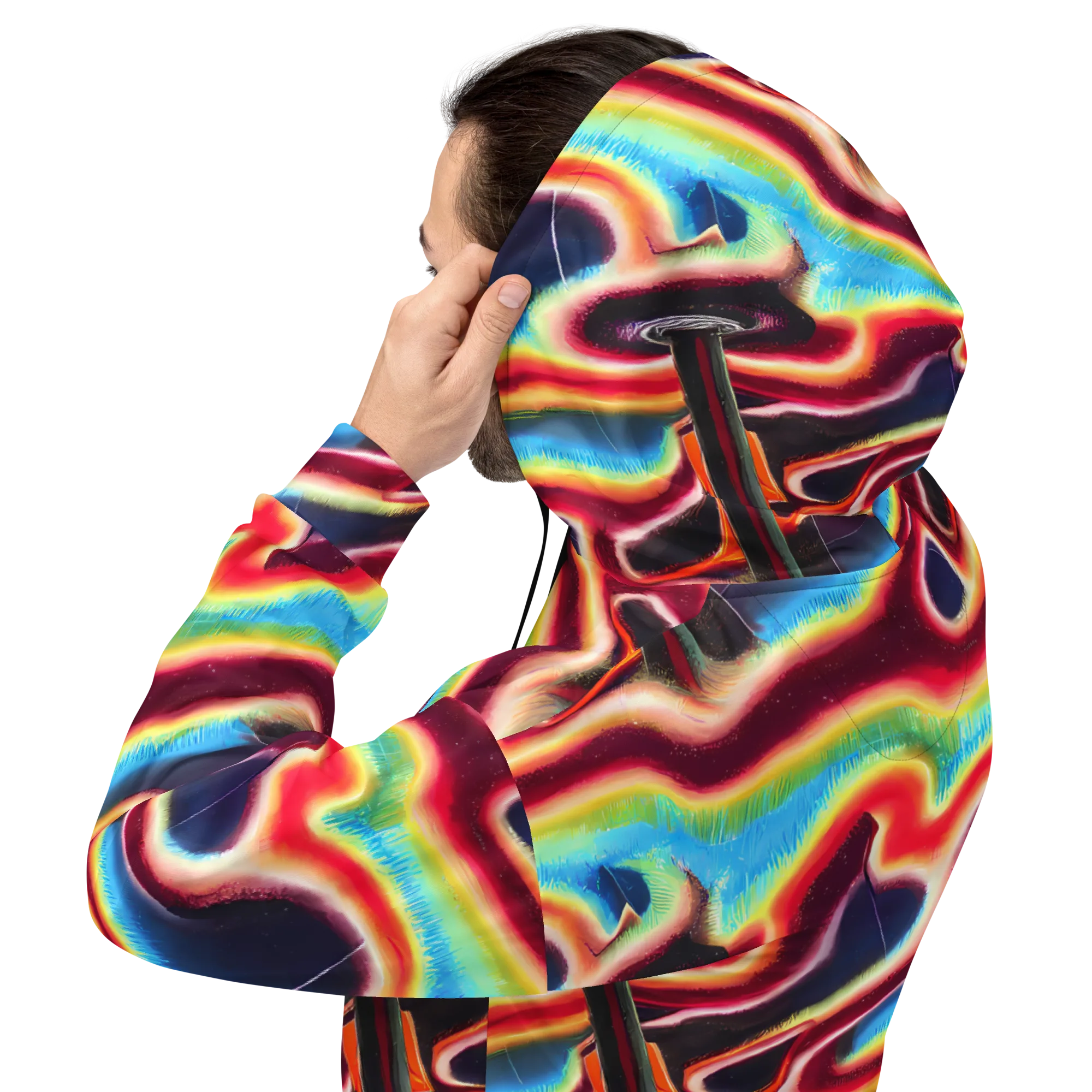 Afterdark Rainbow on Hoodie — Back