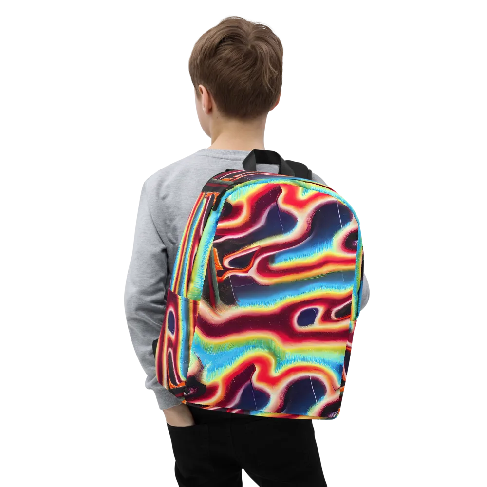 Afterdark Rainbow on Minimalist Backpack — Zoomed-in