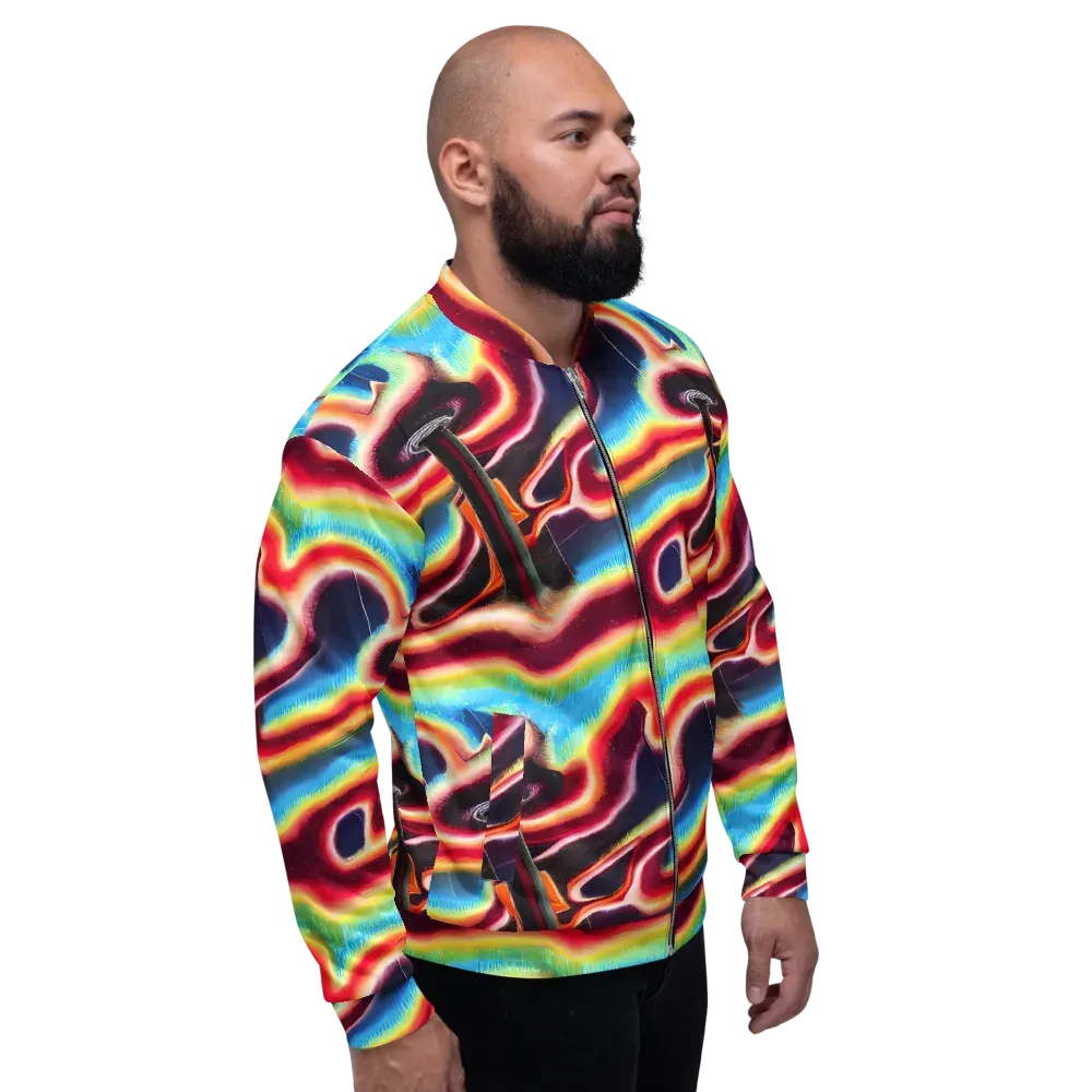 Afterdark Rainbow on Bomber Jacket — Right