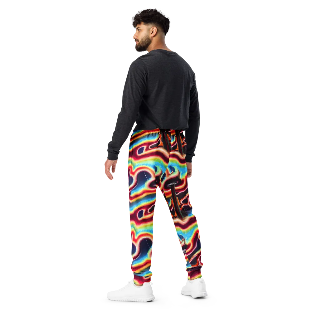 Afterdark Rainbow on Men's Joggers — Back