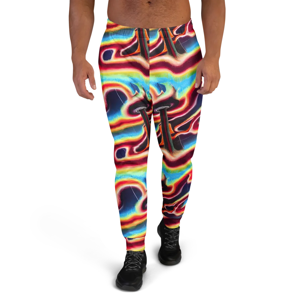 Afterdark Rainbow on Men's Joggers — Front