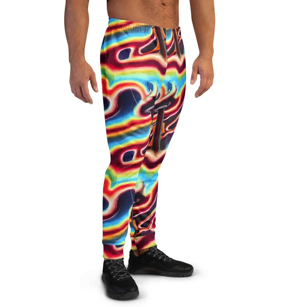 Afterdark Rainbow on Men's Joggers — Right