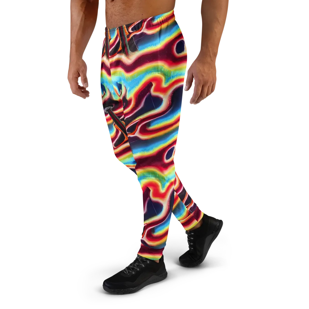 Afterdark Rainbow on Men's Joggers — Left