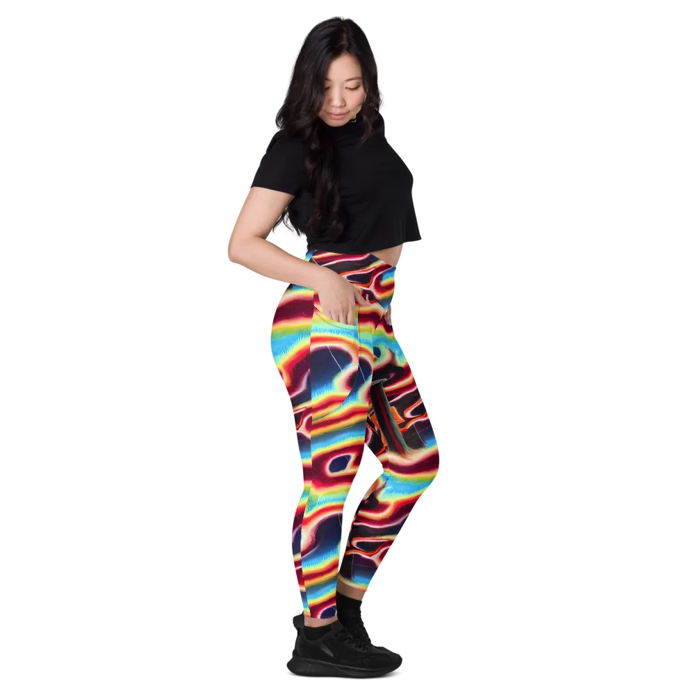 Afterdark Rainbow on Leggings with Pockets — Right