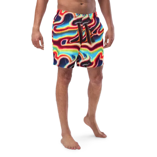 Afterdark Rainbow on a Swim Trunks