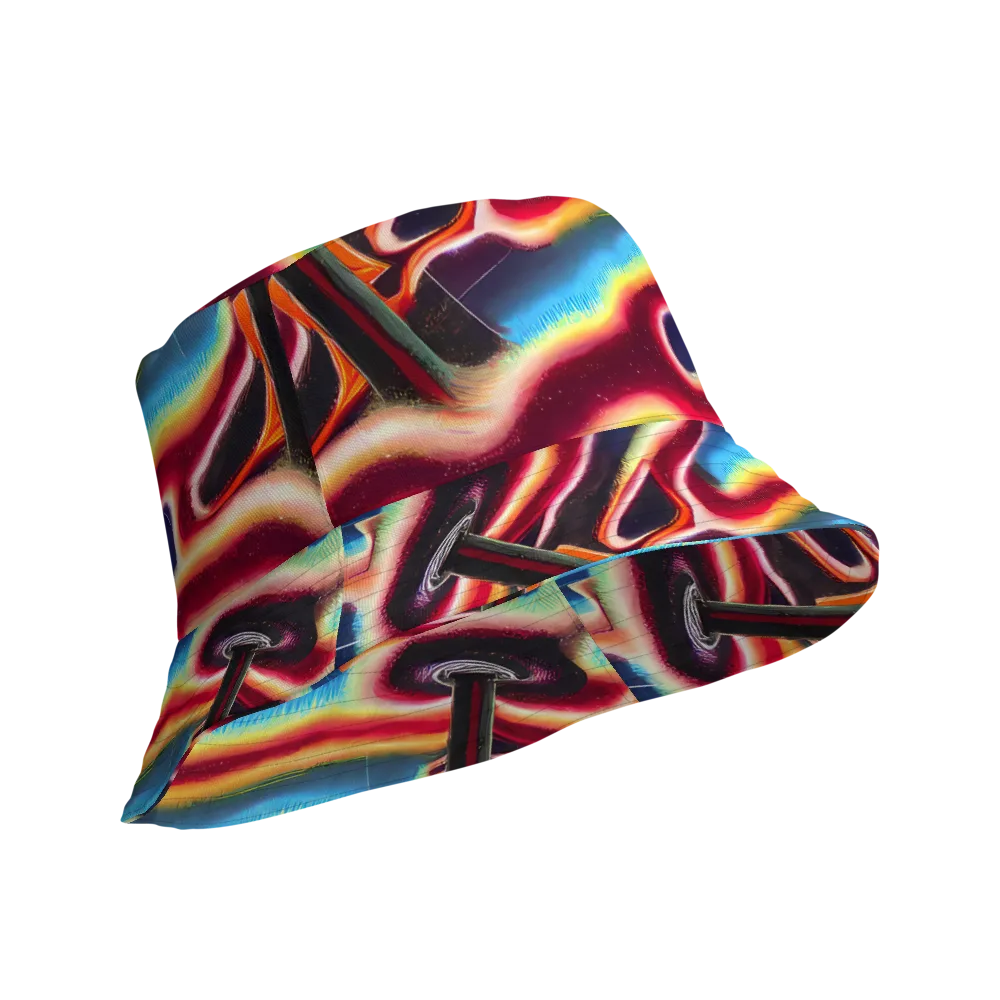 Afterdark Rainbow on Reversible Bucket Hat — Product details Outside