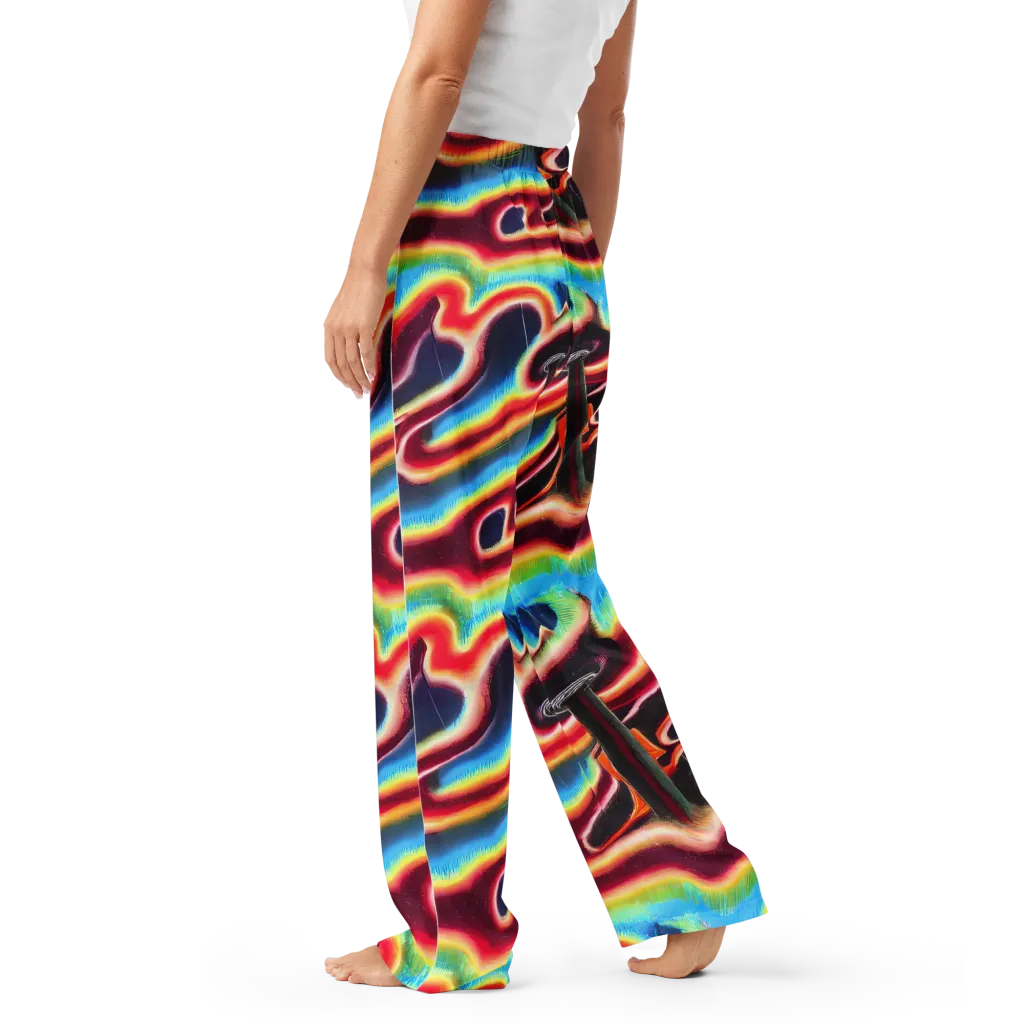 Afterdark Rainbow on Women's Pajama Pants — Left
