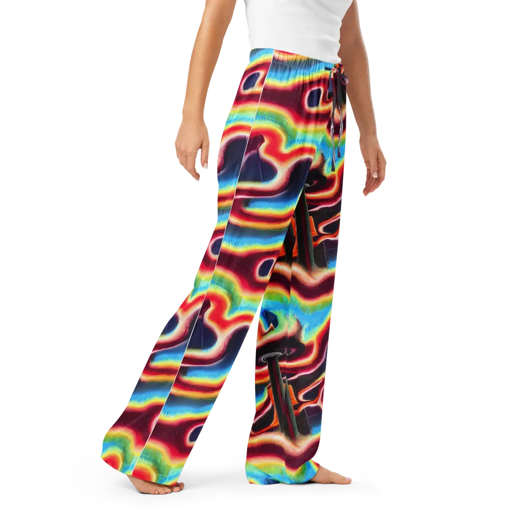Afterdark Rainbow on Women's Pajama Pants — Right Front