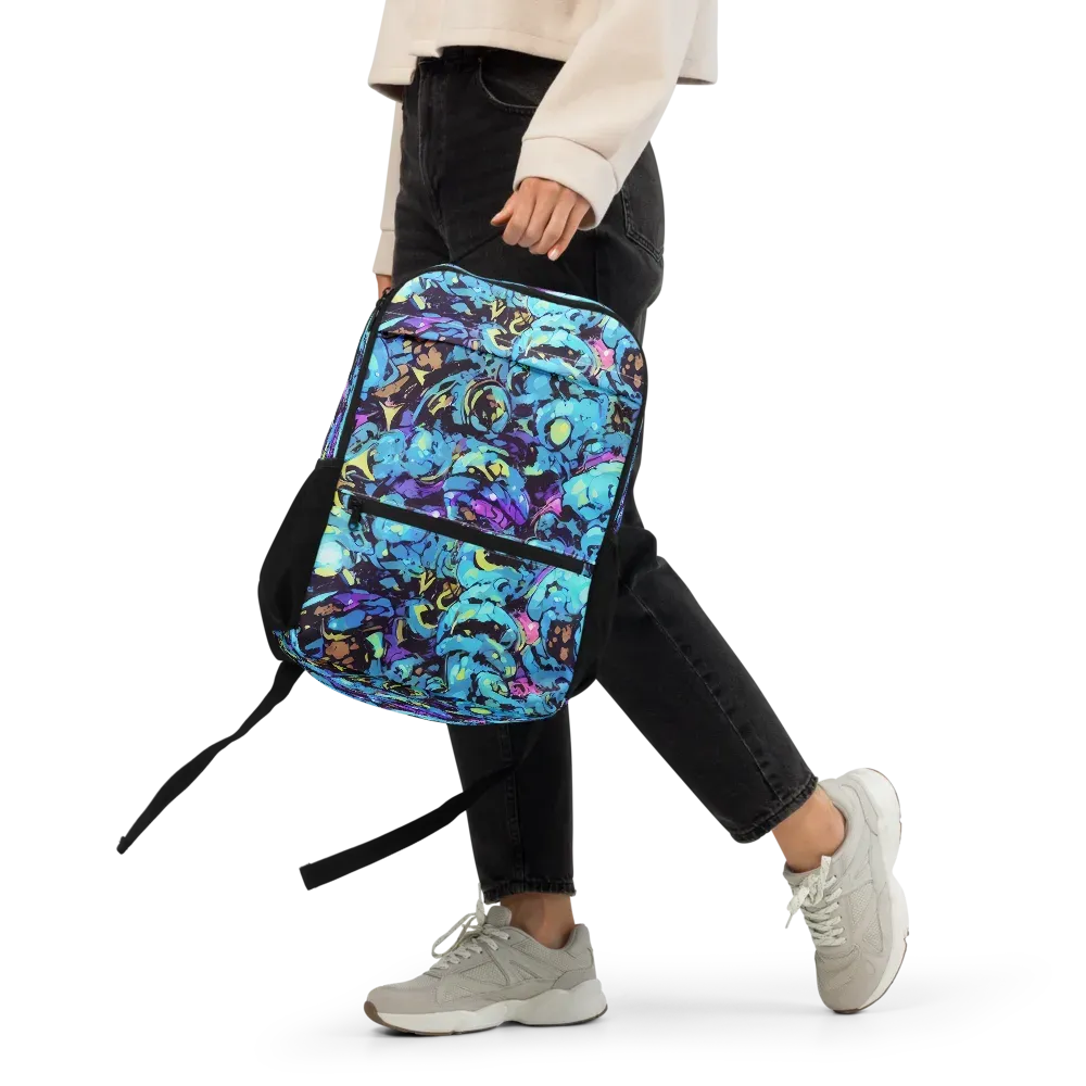 Voltage Bouquet on Utility Backpack — Front