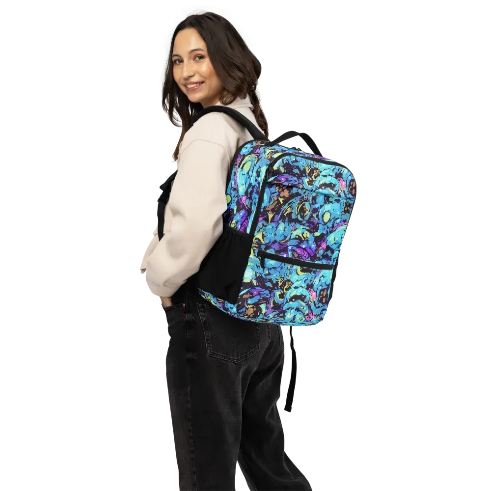 Voltage Bouquet on Utility Backpack — Back