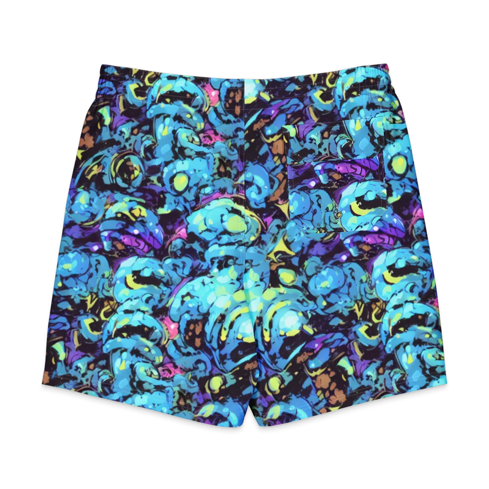 Voltage Bouquet on Men's Board Shorts — Back