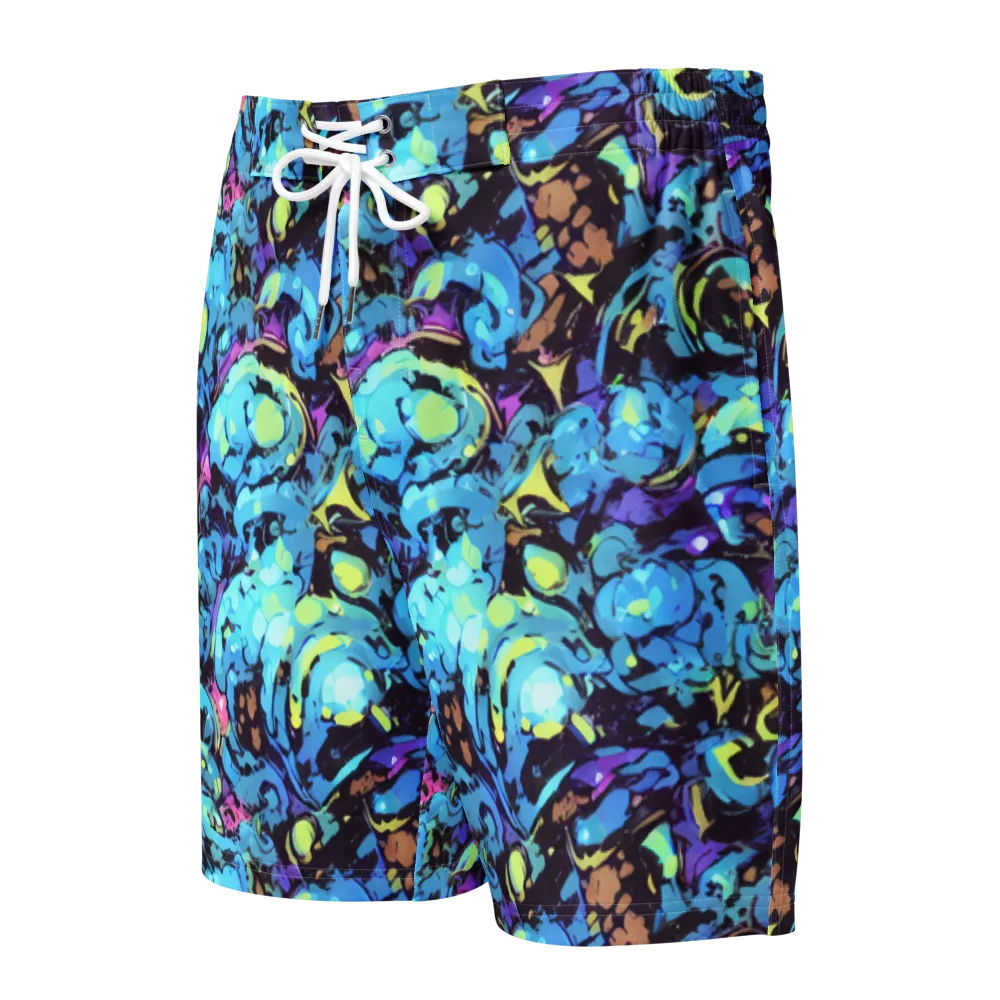 Voltage Bouquet on Men's Board Shorts — Front