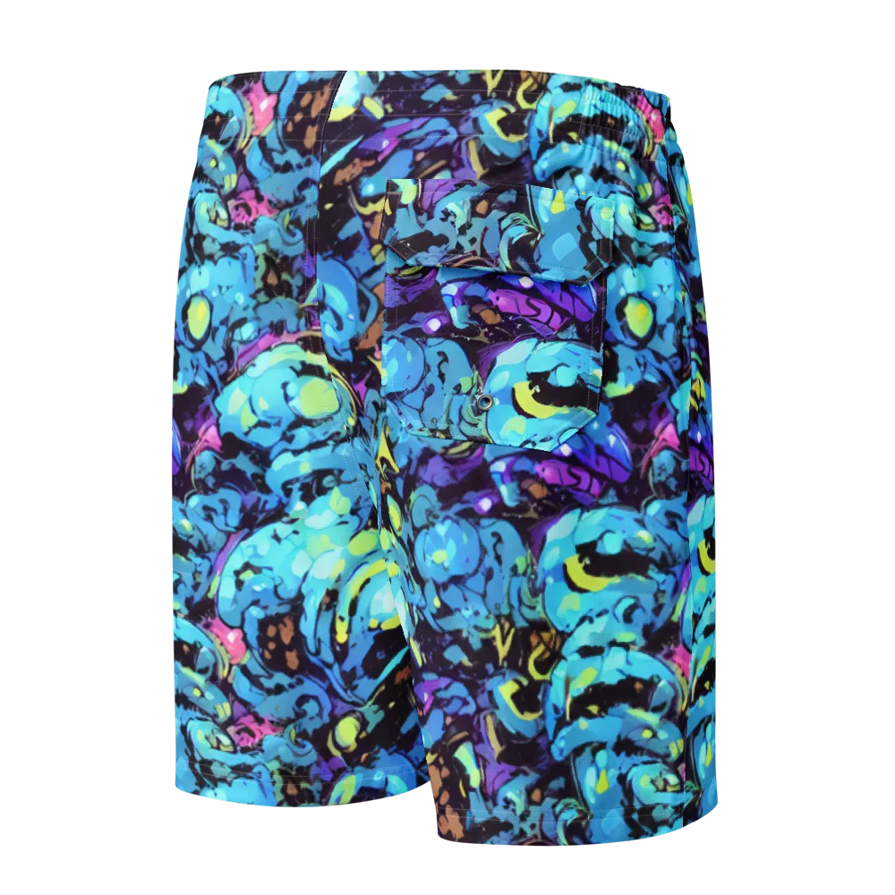 Voltage Bouquet on Men's Board Shorts — Back