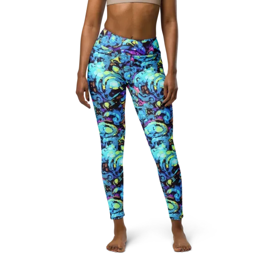 Voltage Bouquet on a Yoga Leggings