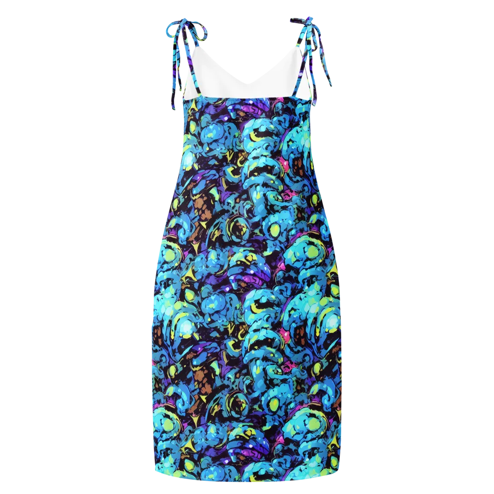 Voltage Bouquet on Slip Dress — Back