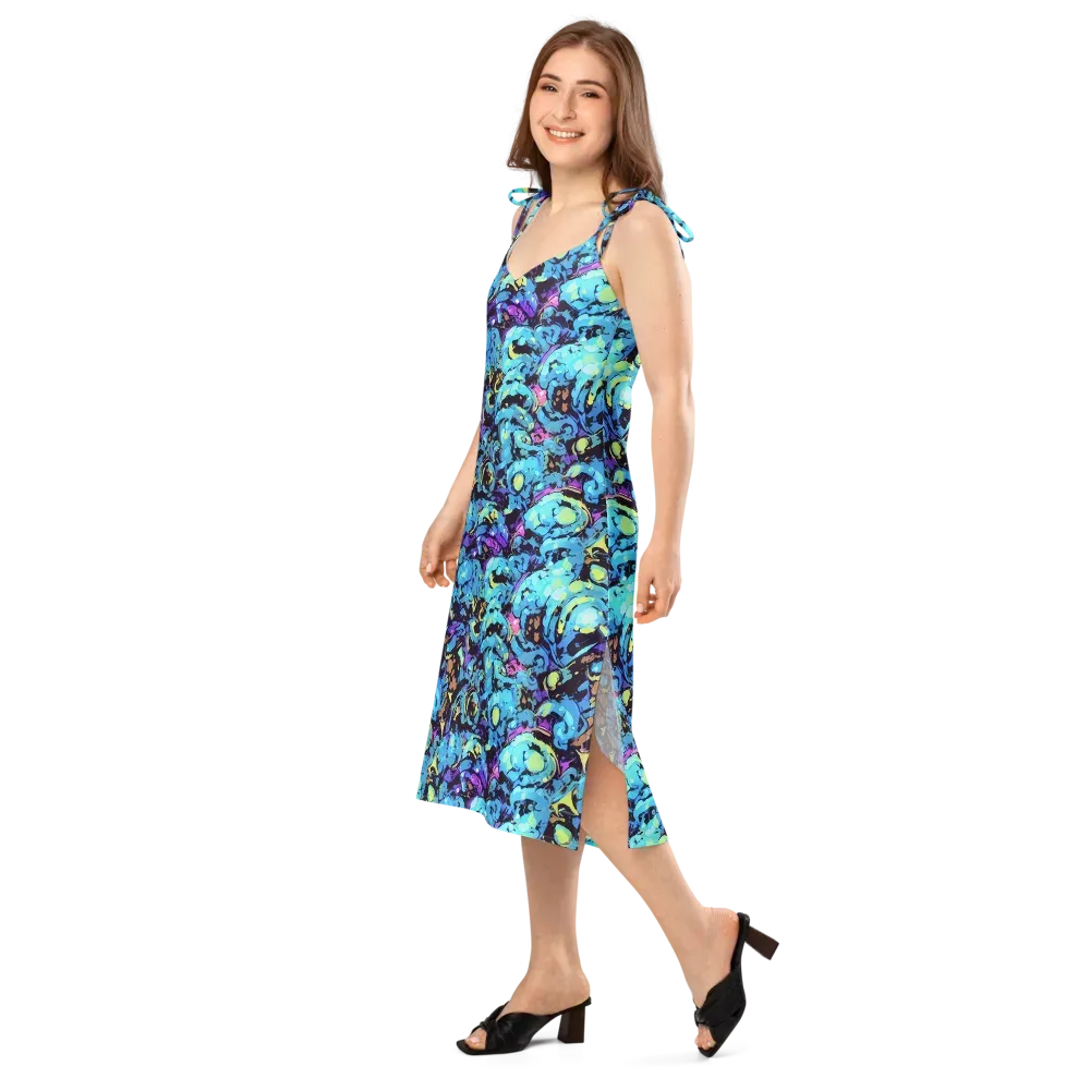 Voltage Bouquet on Slip Dress — Left Front