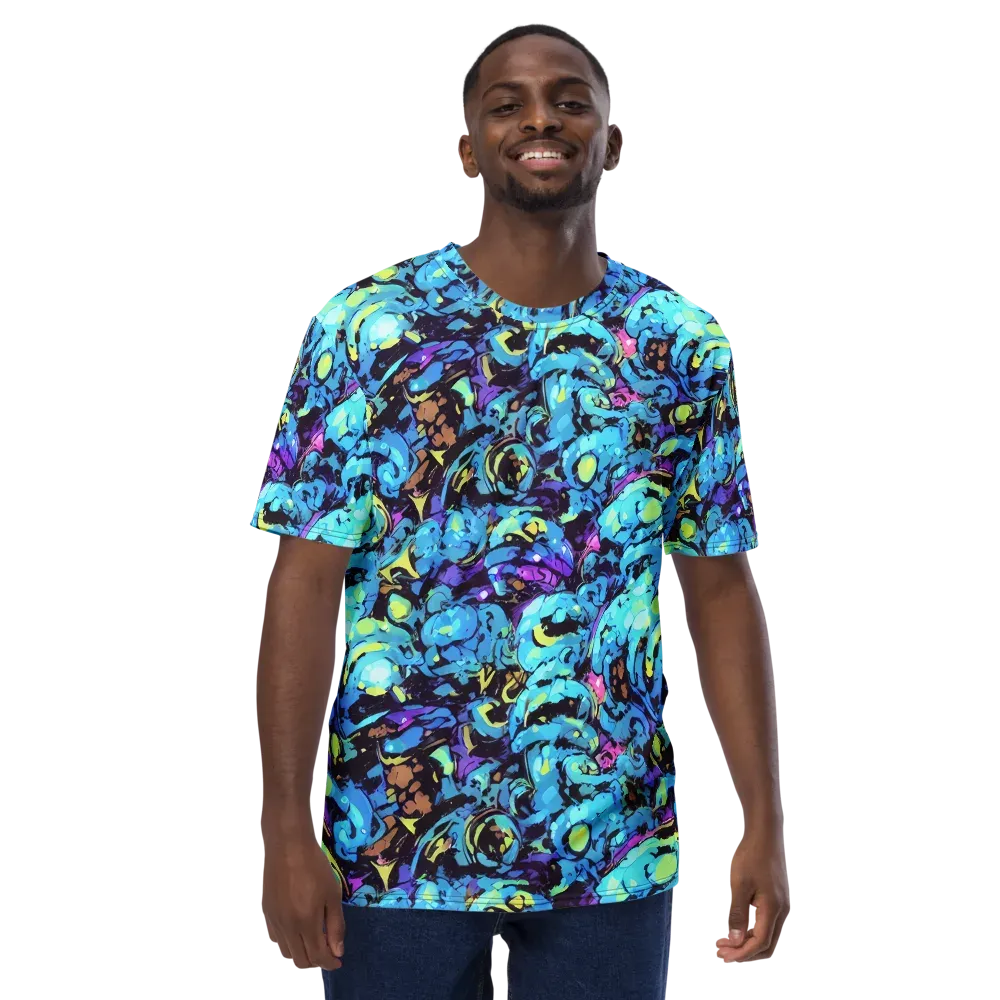 Voltage Bouquet on Men's Crew Neck T-Shirt — Front