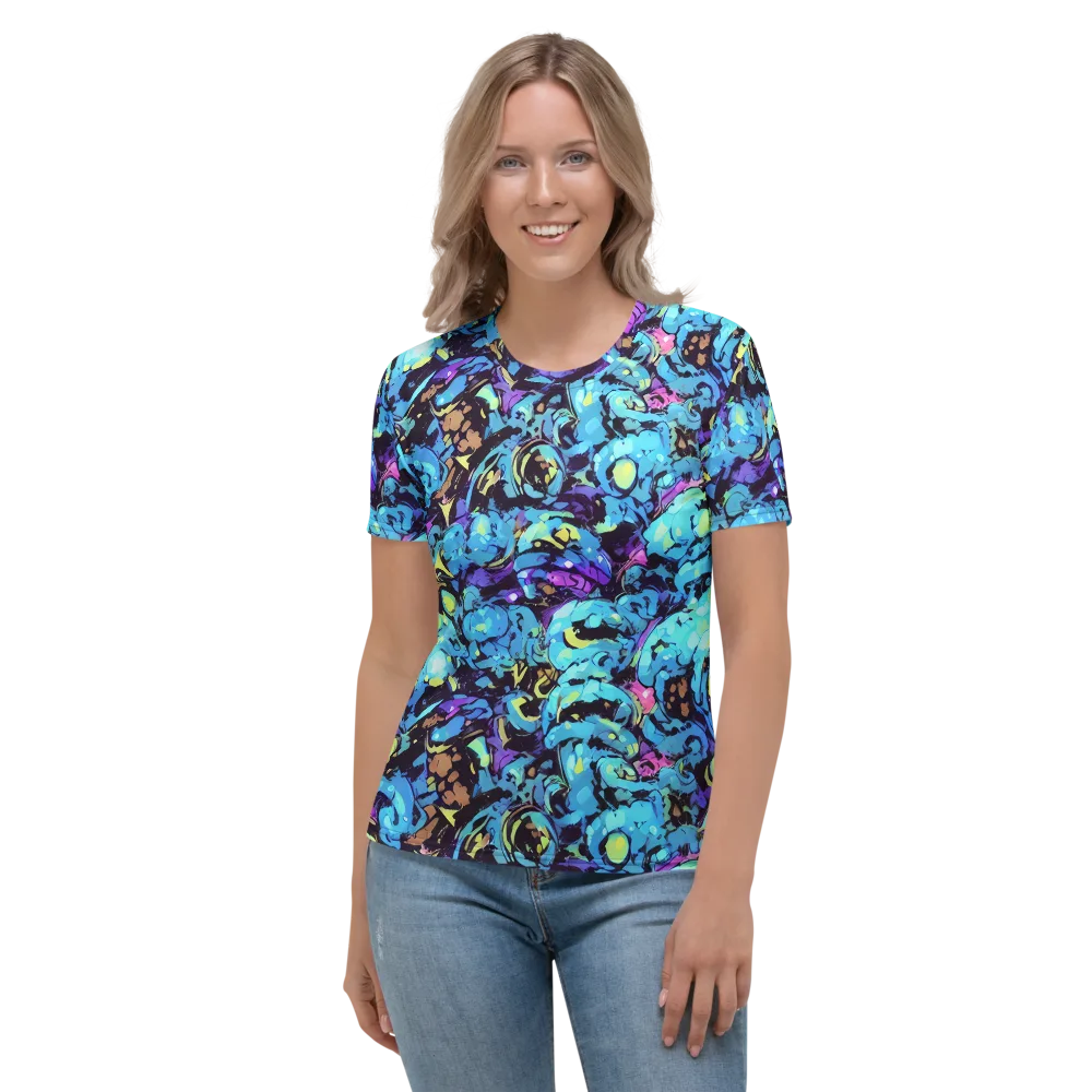 Voltage Bouquet on Women's Crew Neck T-Shirt — Front