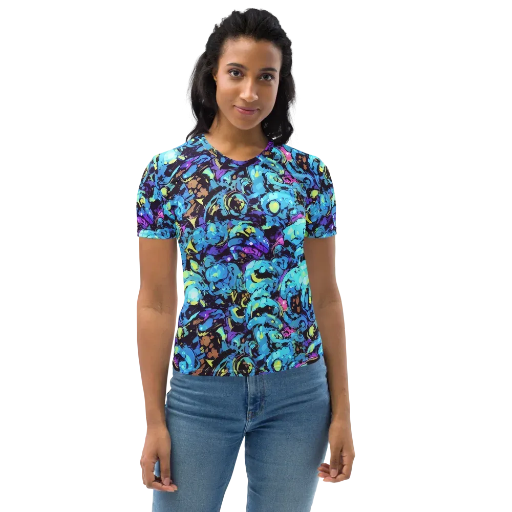 Voltage Bouquet on Women's Crew Neck T-Shirt — Front