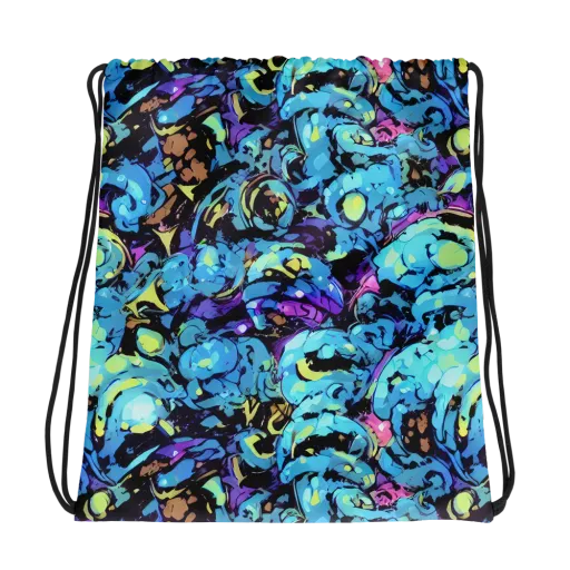 Voltage Bouquet on a Drawstring Bag