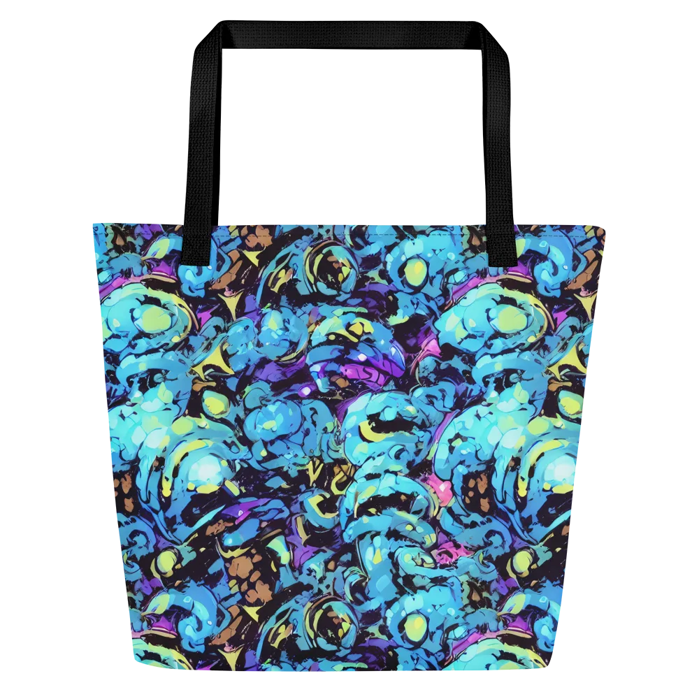 Voltage Bouquet on Large Tote Bag W/ Pocket — Front