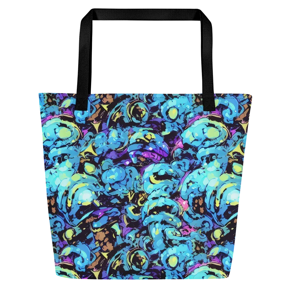 Voltage Bouquet on Large Tote Bag W/ Pocket — Front
